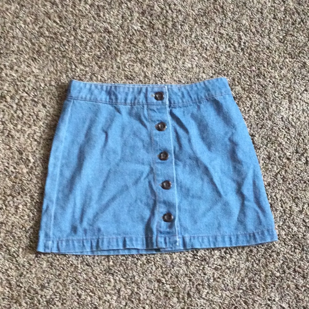 Kids mini denim skirt